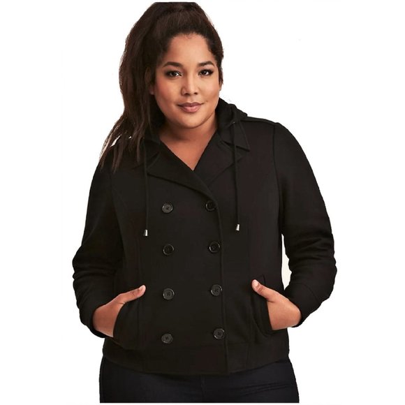 Hooded Bomber Jacket Pea Coat 
